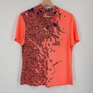 Jamie Sadock Printed Golf Shirt